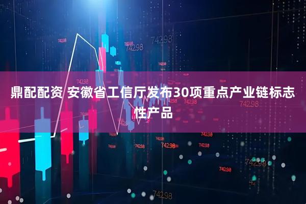 鼎配配资 ﻿安徽省工信厅发布30项重点产业链标志性产品